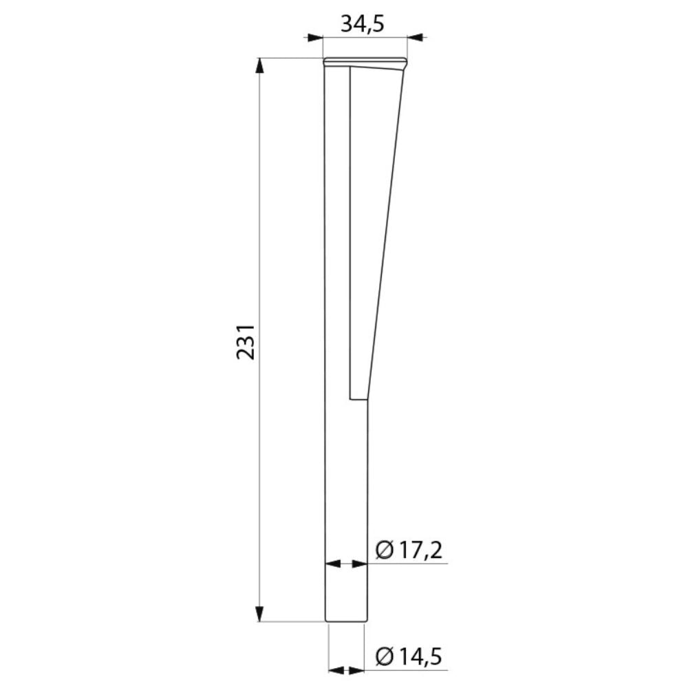 DELABIE 4051M Prolunga con impugnatura ergonomica per scopini