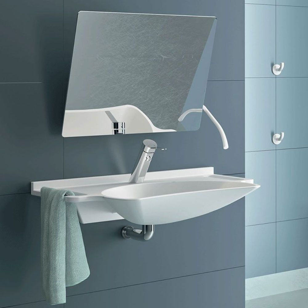 510201N Be-Line® Tilting Mirror with Long Ergonomic Lever (600x500)