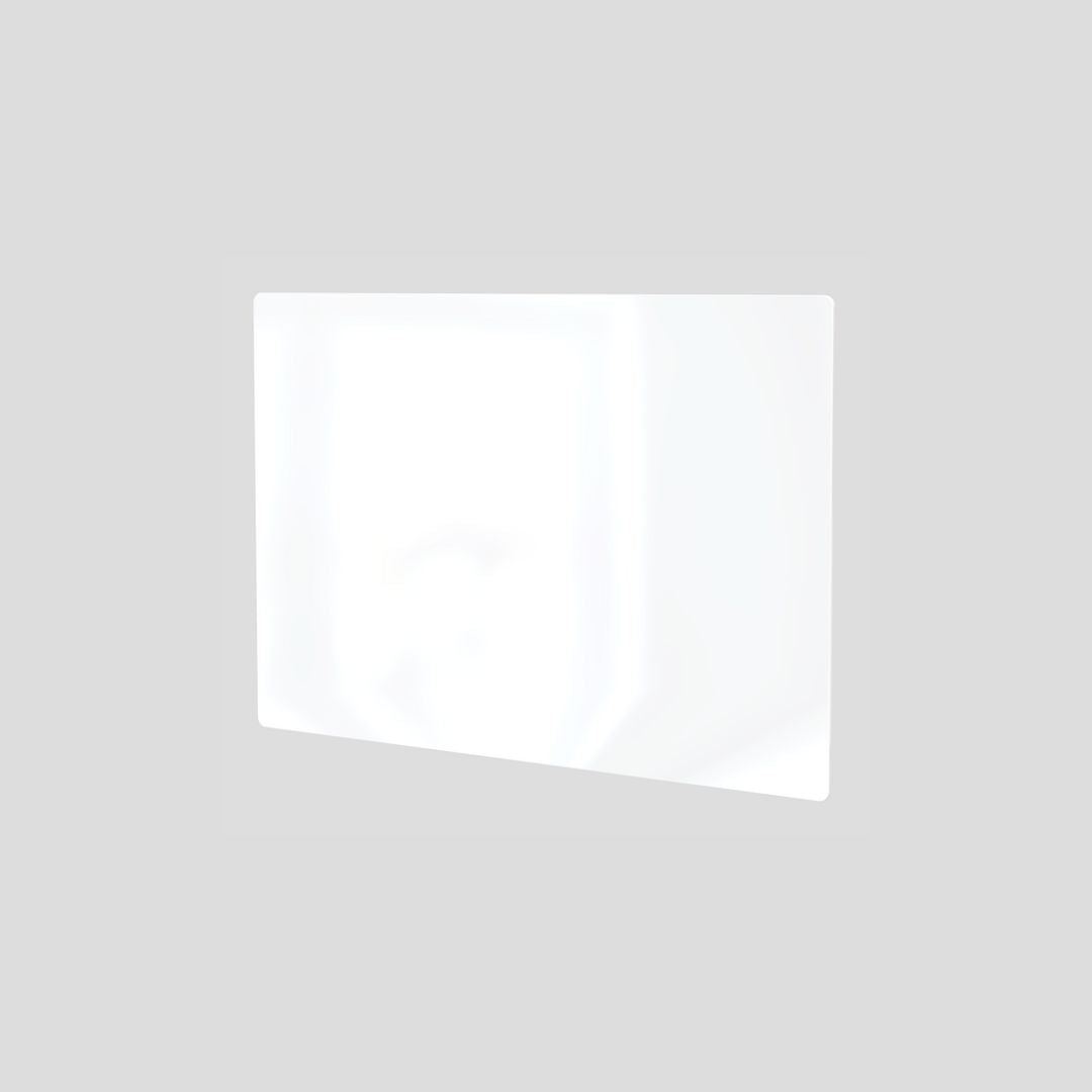 Clip-on Anthracite or White Glass Front for Dimplex Alta Wi-Fi Panel Heater (40cm profile)