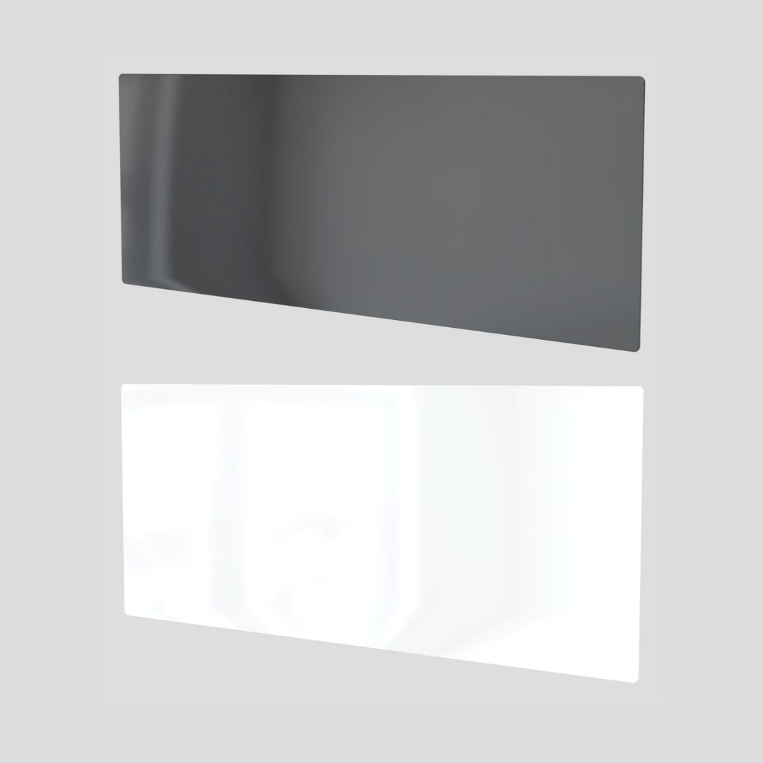 Clip-on Anthracite or White Glass Front for Dimplex Alta Wi-Fi Panel Heater (40cm profile)