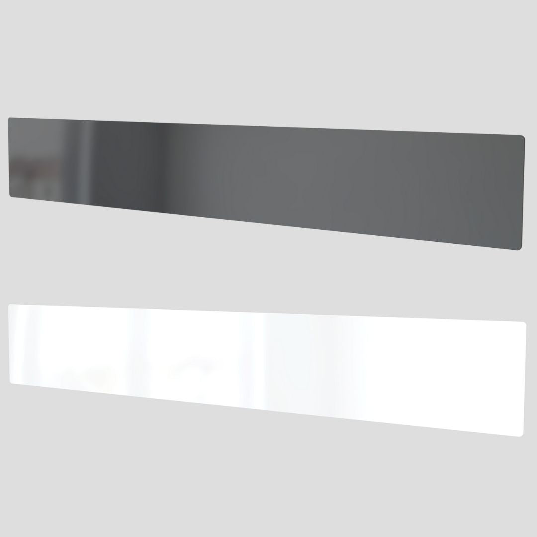 Clip-on Anthracite or White Glass Front for Dimplex Alta Wi-Fi Panel Heater (20cm profile)