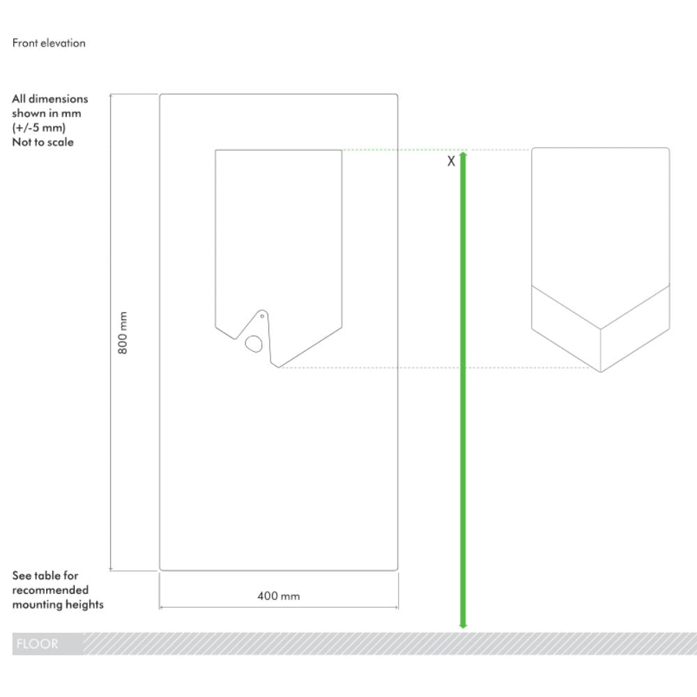 Wall Protector in Stainless Steel for Use with Dyson Airblade V HU02