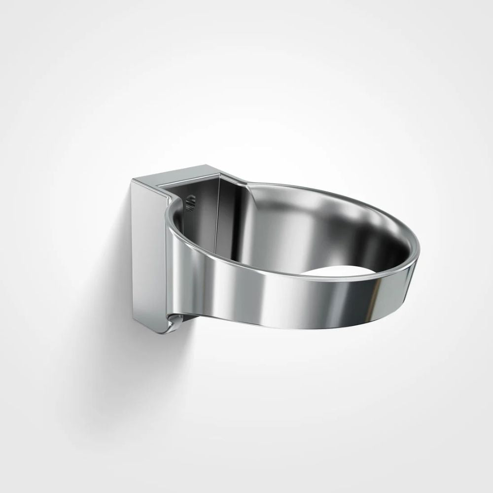 Jolly Ring-Shaped Wall Holder Plastic Bracket for Valera Hair Dryers - Chrome Plated SDRBR6