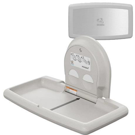 KB300SS Koala Kare Stainless Steel Veneer Horizontal Surface Mounted Baby Changing Station