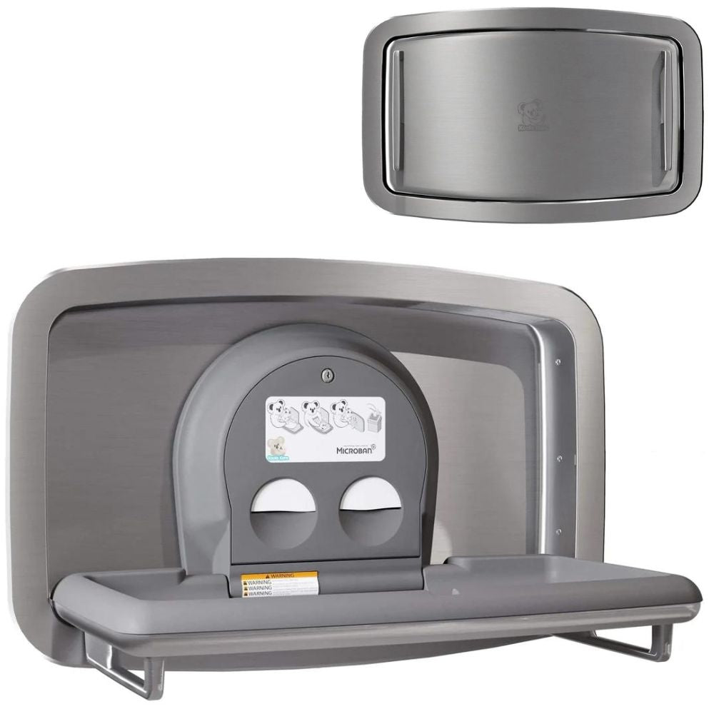 KB310-SSRE-EN Horizontal Stainless Steel Recessed-Mounted Baby Changing Unit