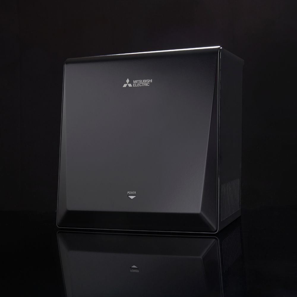 Mitsubishi Jet Towel Wave u02 Smart Hand Dryer - Black