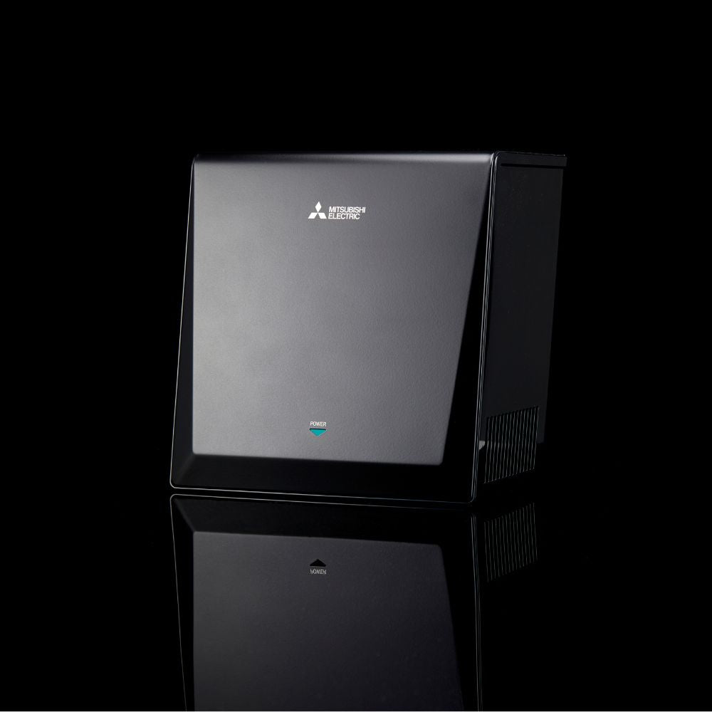 Mitsubishi Jet Towel Wave u02 Smart Hand Dryer - Black