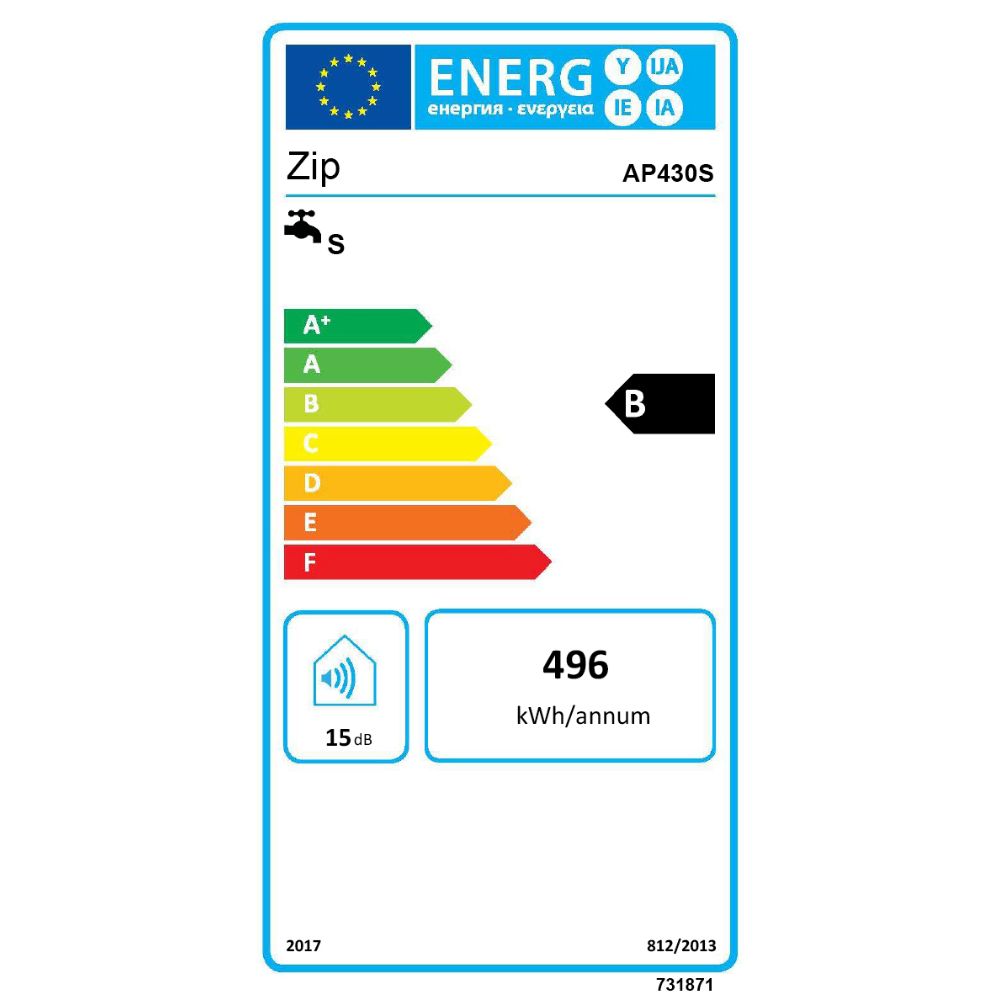 Aquapoint 4 Smart Unvented Wall Mounted Water Heater With Install Kit 30L or 50L (AP430S, AP450S)