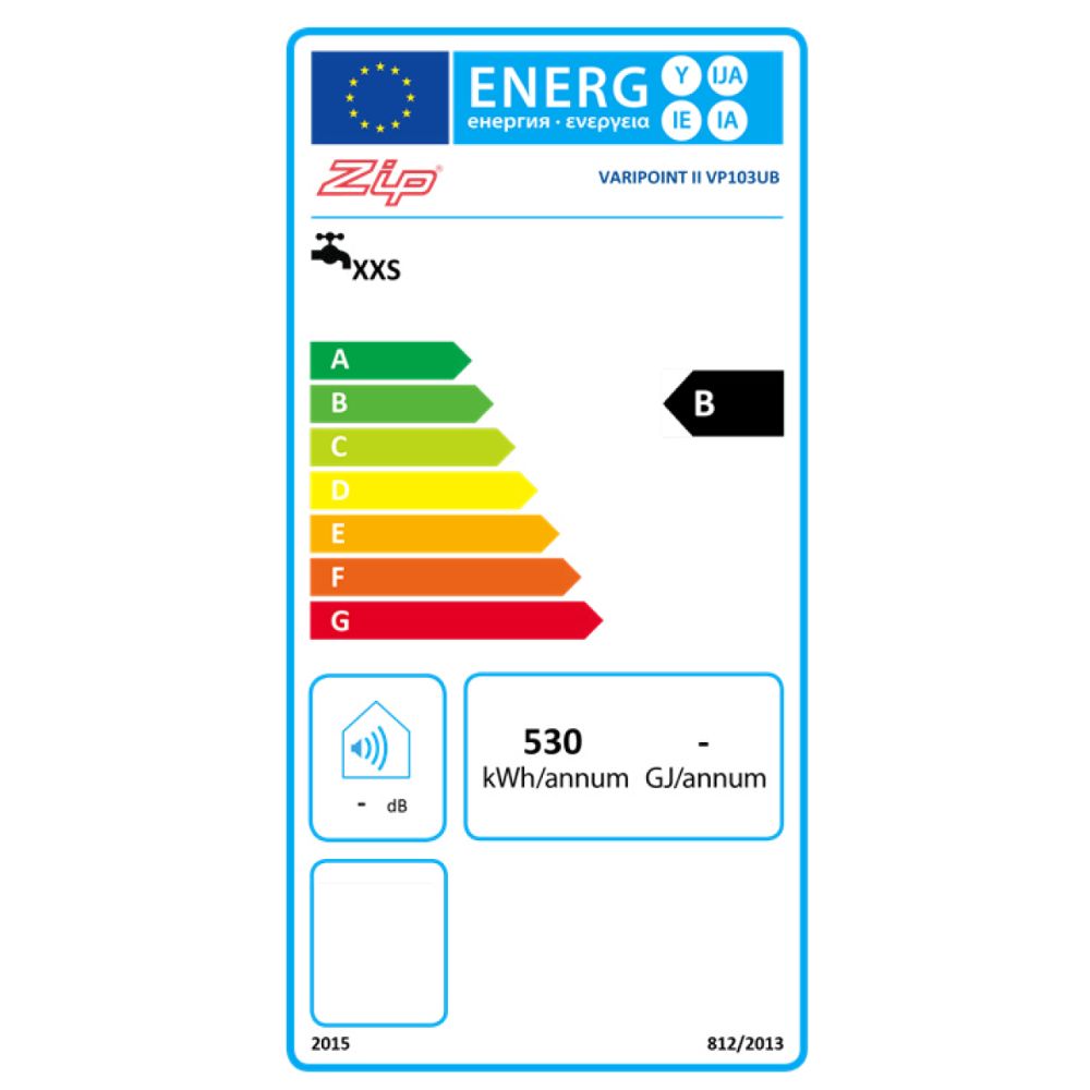 Varipoint 2 Under Sink Unvented 2.2kW Water Heater With P&T Valve 10L or 15L (VP103UB, VP153UB)
