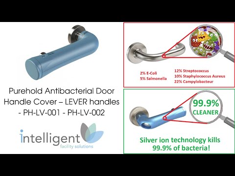 Purehold Antibacterial Door Handle Cover for STRAIGHT LEVER handles