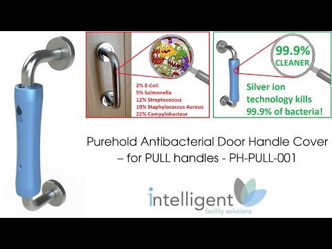 Couvercle de poignée de porte antibactérien Purehold pour poignées PULL