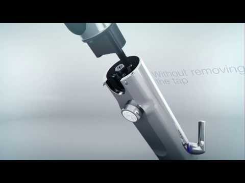 443426 DELABIE TEMPOMATIC 4 Battery Operated Automatic Sensor Tap for Panels L. 130mm