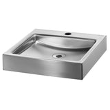 UNITO 395x405 Wall Mounted Stainless Steel Basin with Ø35 Centre Tap Hole 121830 / 121830BK