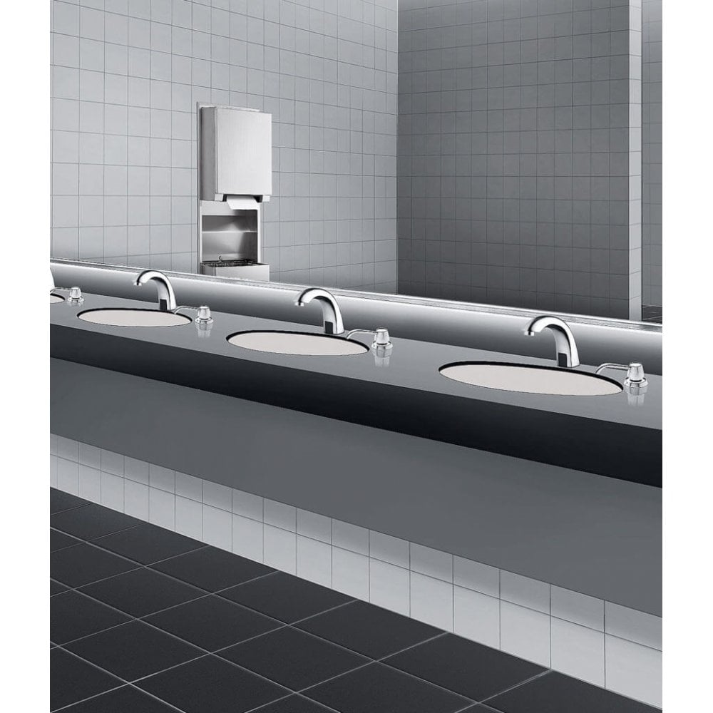 B-82216 Dispenser di sapone da 600 ml montato sul lavandino con beccuccio da 150 mm