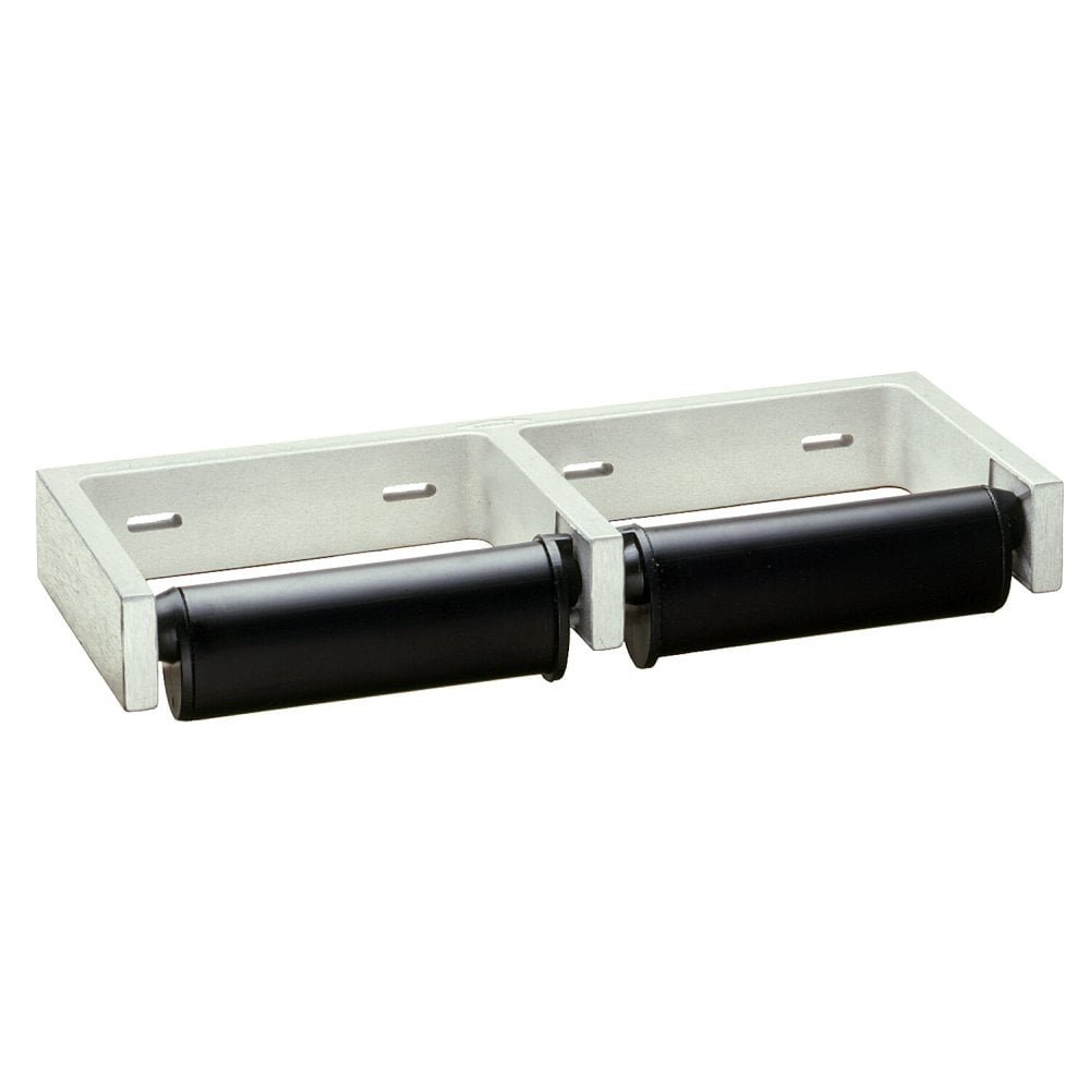 Portarotolo doppio in alluminio B-274