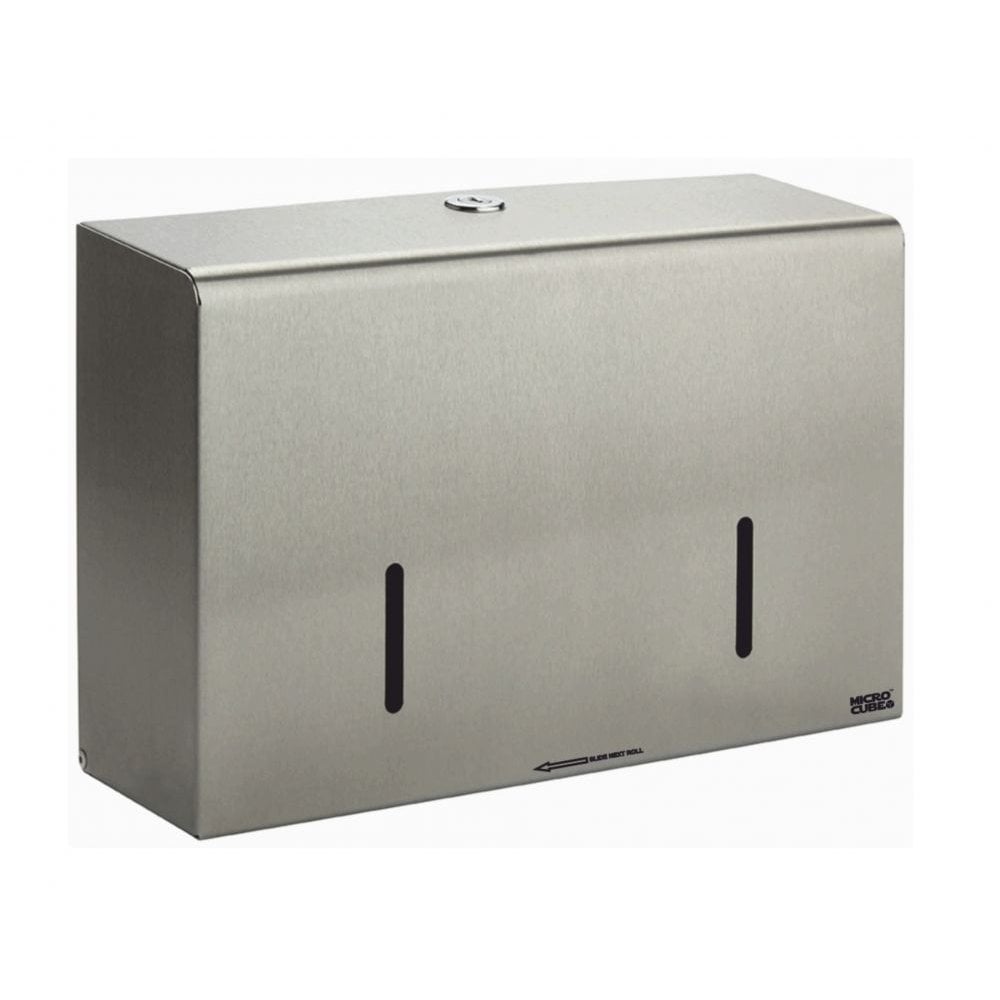 Vivo Stainless Steel Series Double Micro Jumbo Toilet Roll Holder