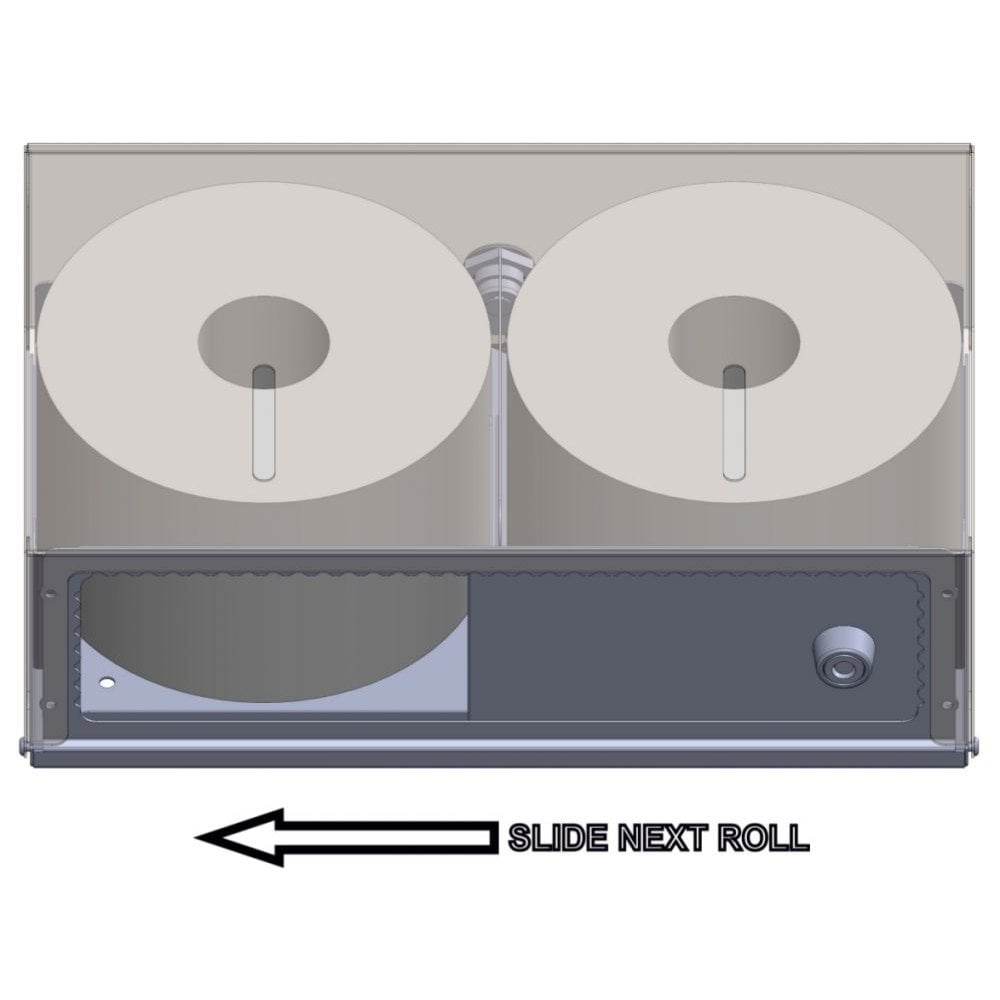 Vivo Stainless Steel Series Double Micro Jumbo Toilet Roll Holder