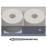 Vivo Stainless Steel Series Double Micro Jumbo Toilet Roll Holder
