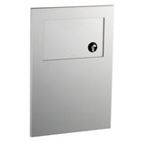 B-35303 Recessed Sanitary Disposal Bin with Hinged Panel