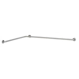 B-5837 Maniglia orizzontale per bagno, diametro 32 mm, per due pareti (1010 x 1465 mm)