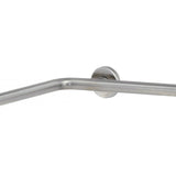 B-5837 Maniglia orizzontale per bagno, diametro 32 mm, per due pareti (1010 x 1465 mm)