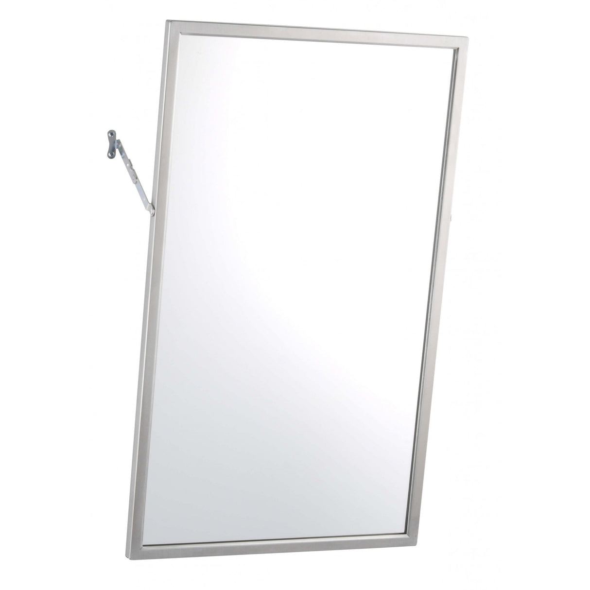 B-294 Tilting Bathroom Mirror with Stainless Steel Frame (457x765)