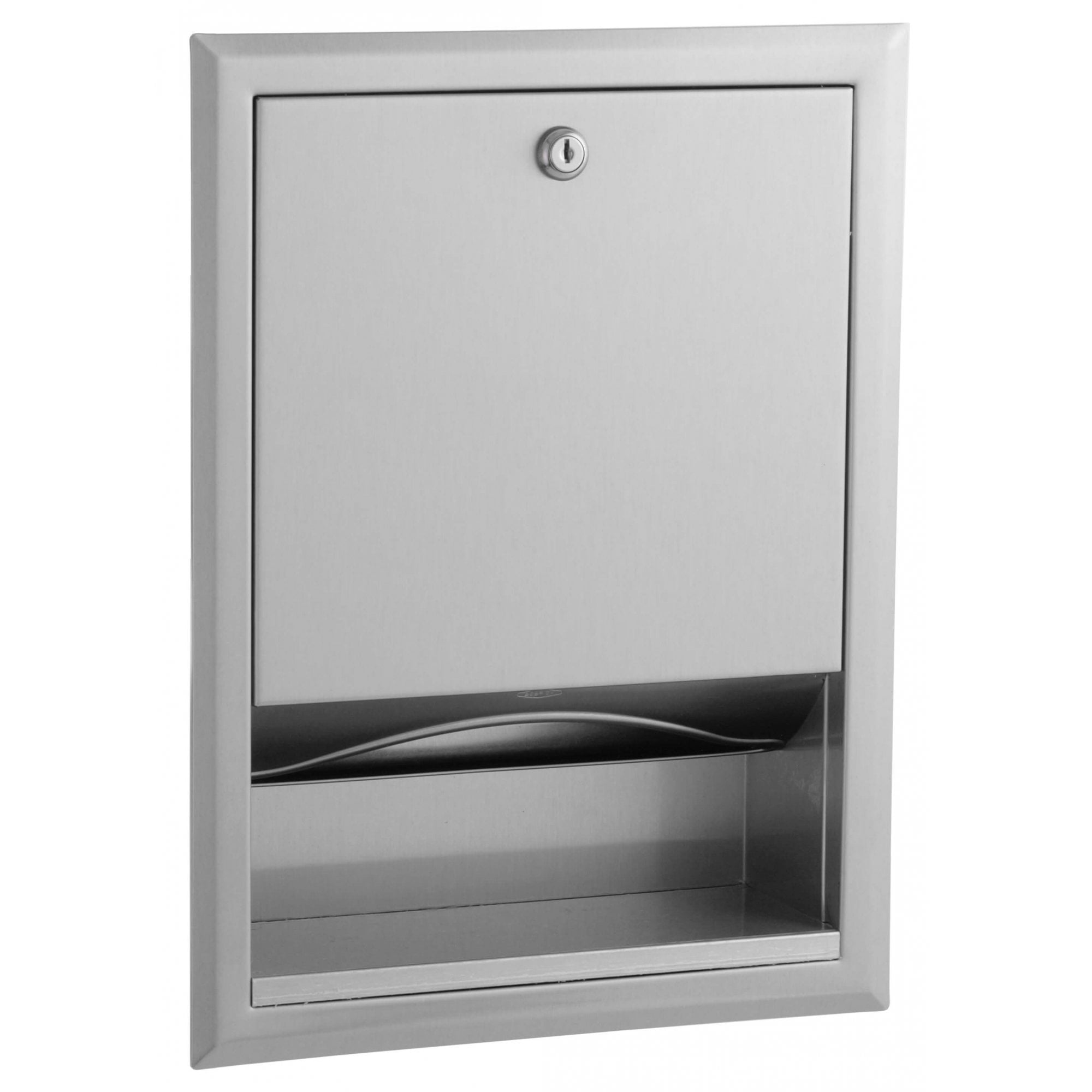 Bobrick B 359 Recessed Paper Towel Dispenser Brushed Stainless