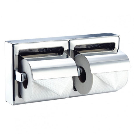 Stainless Steel Double Toilet Roll Holder