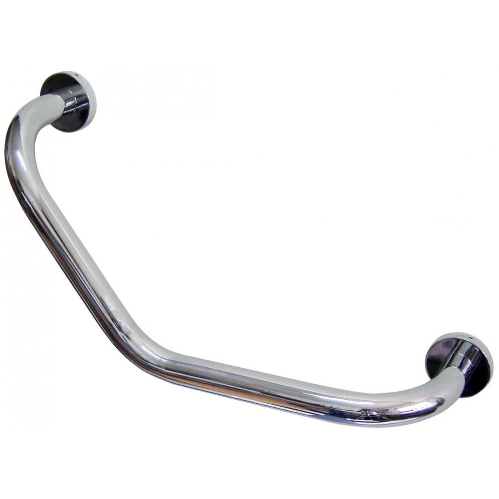 Mediclinics Angled Chromed Brass Grab Bar