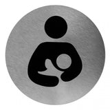 Stainless Steel Self-Adhesive Breast-Feeding Toilet Door Sign