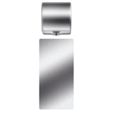 Hand Dryer Splash Back Stainless Steel Wall Guard with Adhesive Fixing (800 x 400mm)