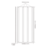 Protection murale anti-éclaboussures pour sèche-mains en acier inoxydable avec fixation adhésive (800 x 400 mm)