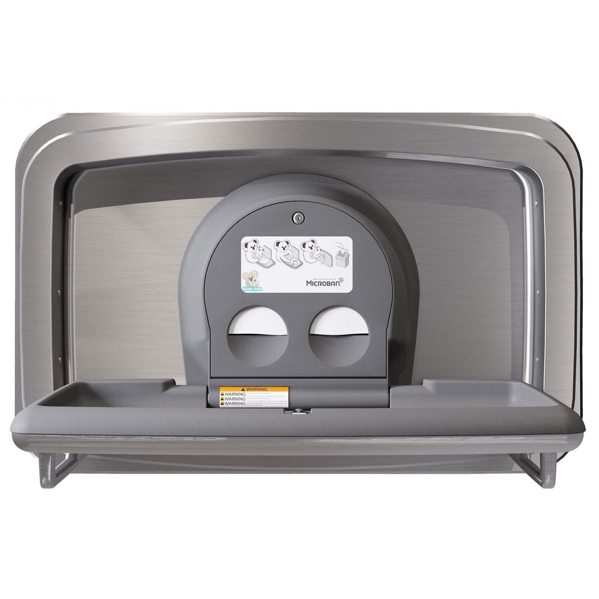 KB310-SSWM-EN Horizontal Stainless Steel Surface-Mounted Baby Changing Station