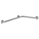 B-6861.99 38mm Diameter L-Shaped Stainless Steel Two-Wall Shower Grab Bar with Peened Gripping Surface (500 x 885mm)