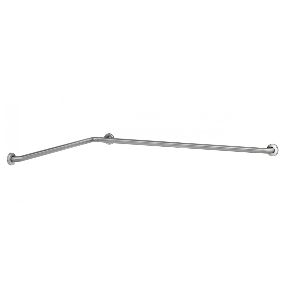B-68137 Maniglia di sostegno orizzontale a due pareti a forma di L in acciaio inossidabile satinato da 38 mm di diametro (1005 x 1470 mm)