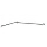B-68137.99 38mm Diameter L-Shaped Two-Wall Horizontal Stainless Steel Grab Bar with Peened Gripping Surface (1005 x 1470mm)