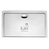 Stainless Steel Horizontal Surface-Mounted Baby Changing Station