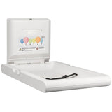 BabyMedi® Vertical Baby Changing Station - Polypropylene / Stainless Steel