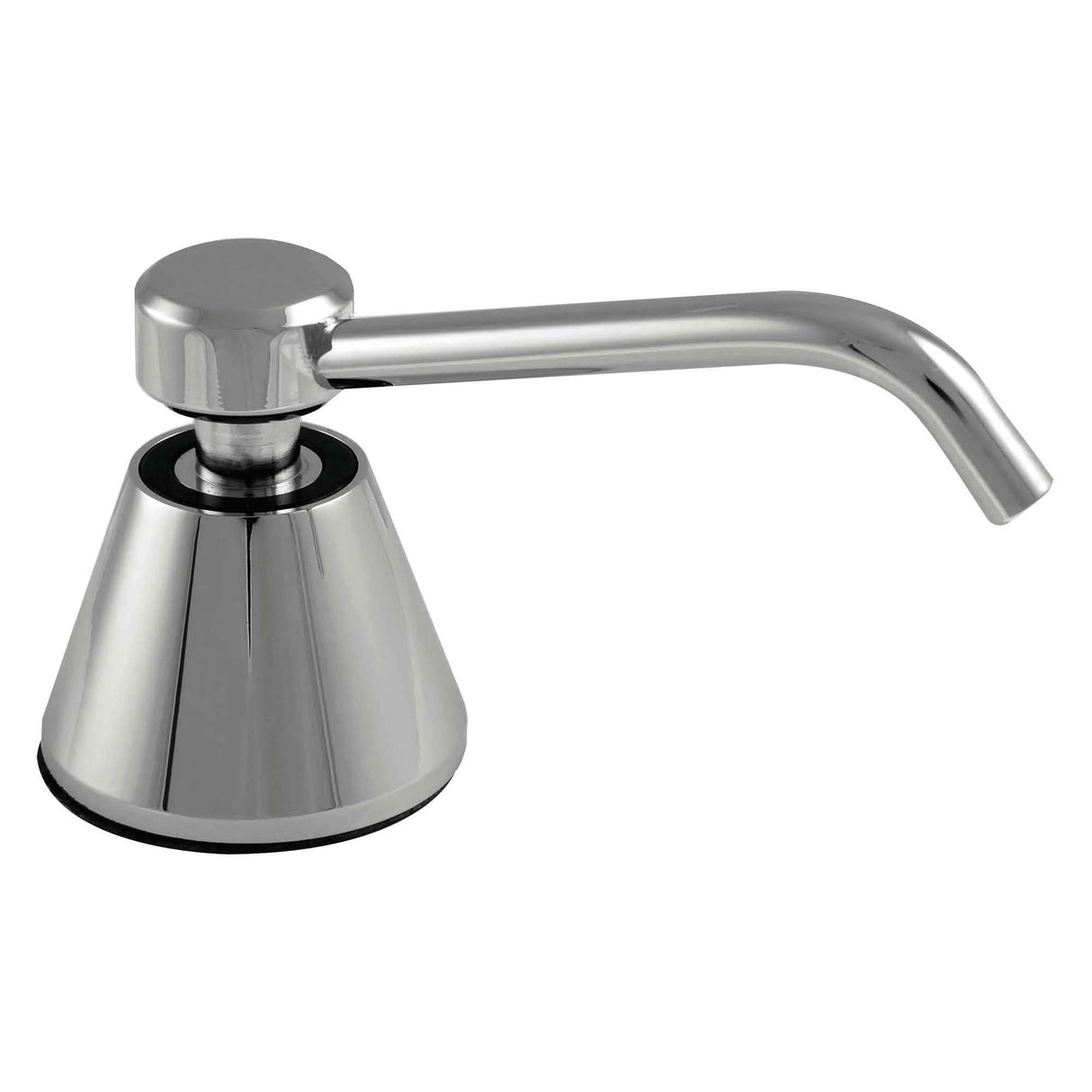 06.2020 Dolphin Counter Mounted 500ml Top Fill Chrome Plated Brass Soap Dispenser