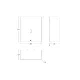 SS2462 - Allgood Modric Series 316 Stainless Steel Surface Mounted Paper Towel Dispenser