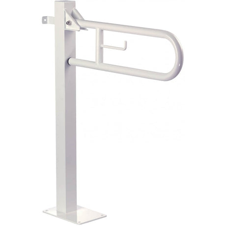 BGC2710 / BGC710 Mediclinics Medinox Series Barre d'appui pivotante verticale ø32 mm avec porte-rouleau de papier toilette