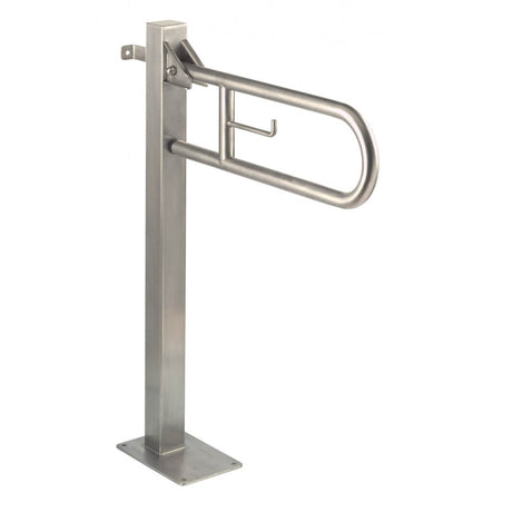 BGC2710 / BGC710 Mediclinics Medinox Series ø32mm Vertical Swing Grab Bar With Toilet Roll Holder