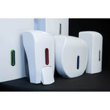 Vivo Halo Series ABS Plastic Centre Feed Satin White Paper Towel Dispenser