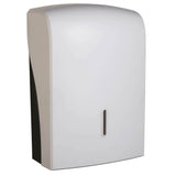 Vivo Halo Series ABS Plastic Satin White Paper Towel Dispenser