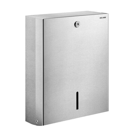 510601 Dispenser di asciugamani di carta a parete DELABIE in acciaio inossidabile