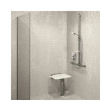 511930 Be-Line® Removable Lift-Up Aluminium Shower Seat with Leg