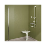 511930 Be-Line® Removable Lift-Up Aluminium Shower Seat with Leg