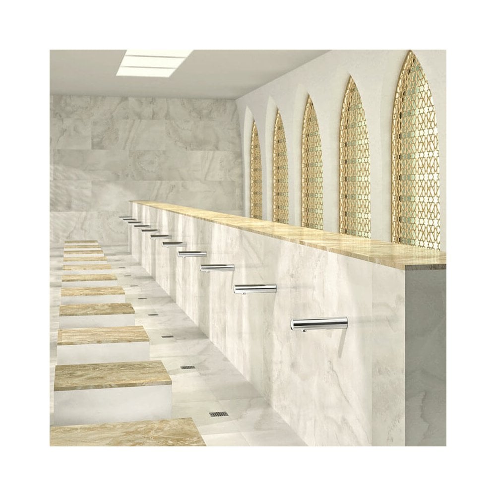443400 / 443406 DELABIE TEMPOMATIC Wall Mounted 130mm Electronic tap