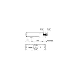 443400 / 443406 DELABIE TEMPOMATIC Wall Mounted 130mm Electronic tap