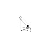 740300 DELABIE TEMPOSOFT 2 Reinforced 100mm Time Flow Basin Tap